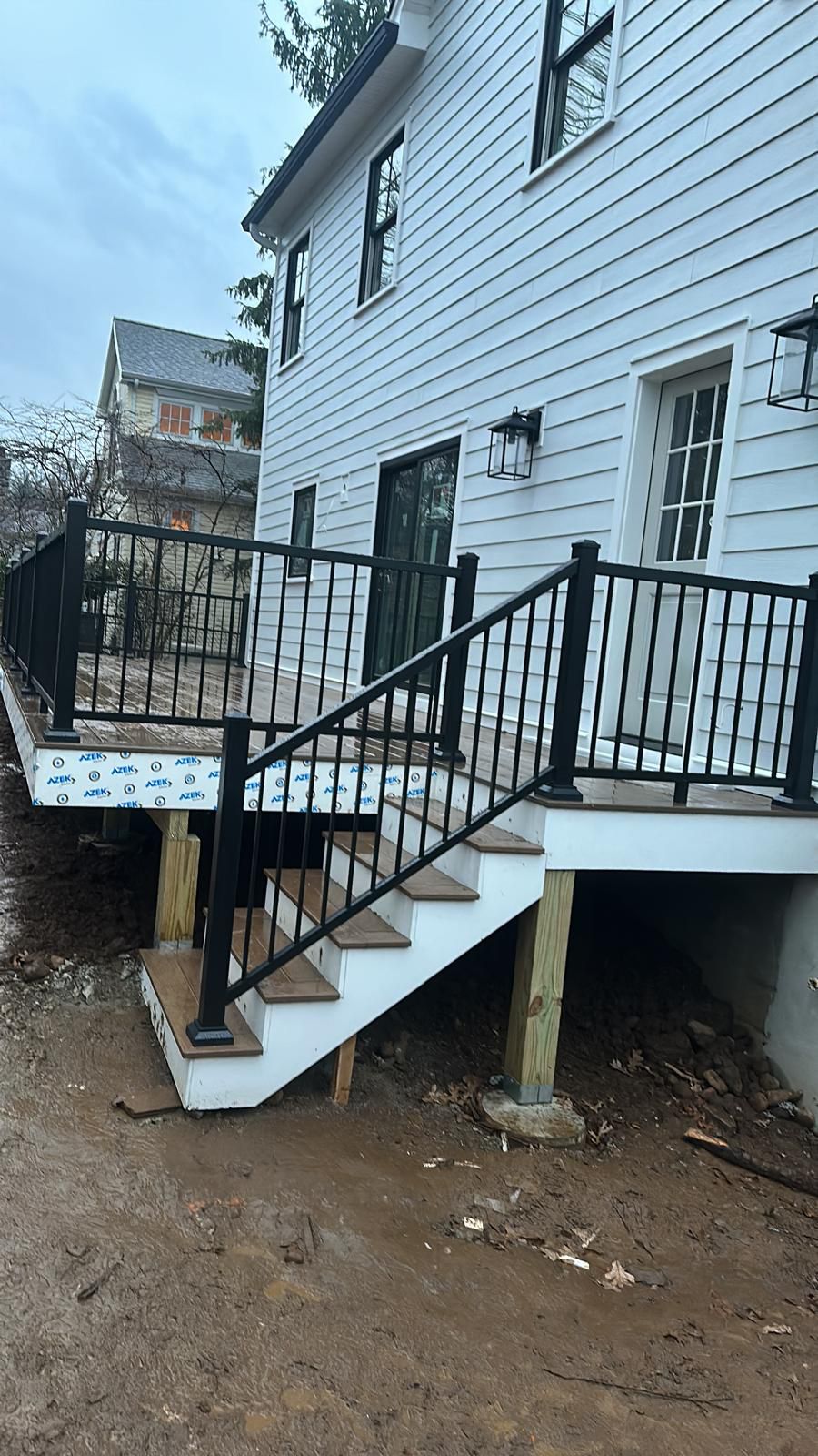 Custom deck project in New Jersey